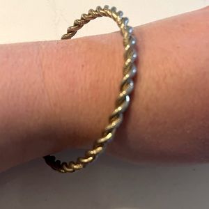 Vintage silver twist bracelet